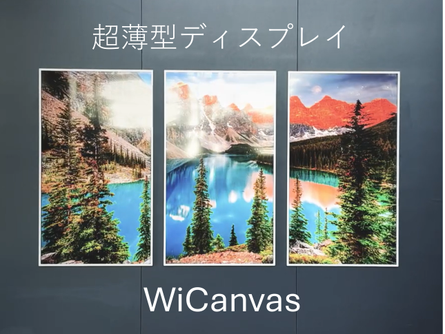 超薄型ディスプレイ「WiCanvas」の販売を開始